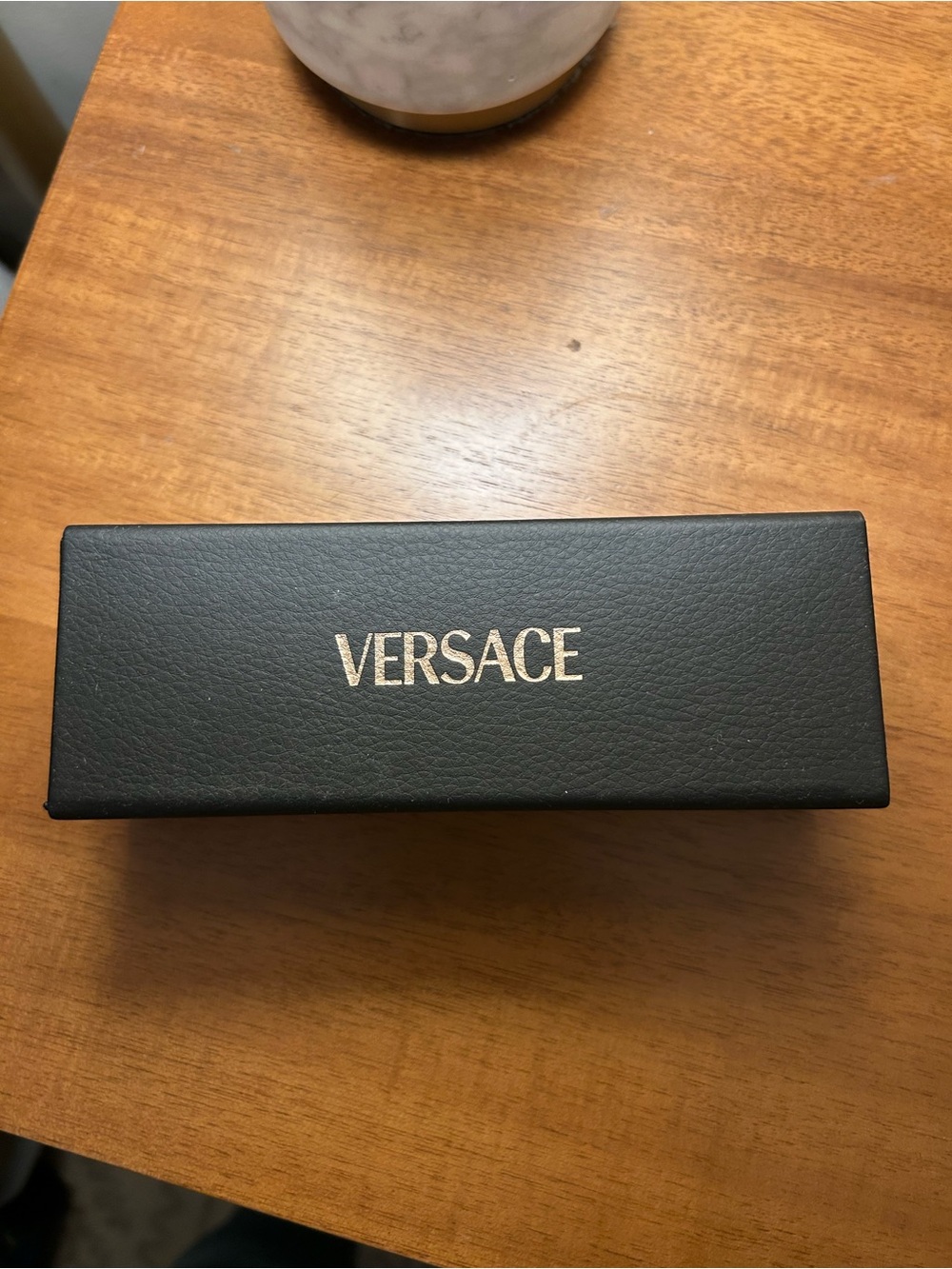 Versace Black and Gold Hard Glasses Case